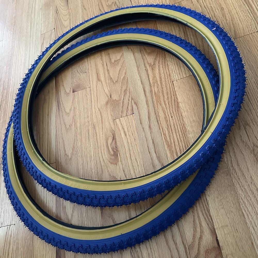 Innova BMX bicycle skinwall tires 2 Pack - 24" X 1.75" - BLUE